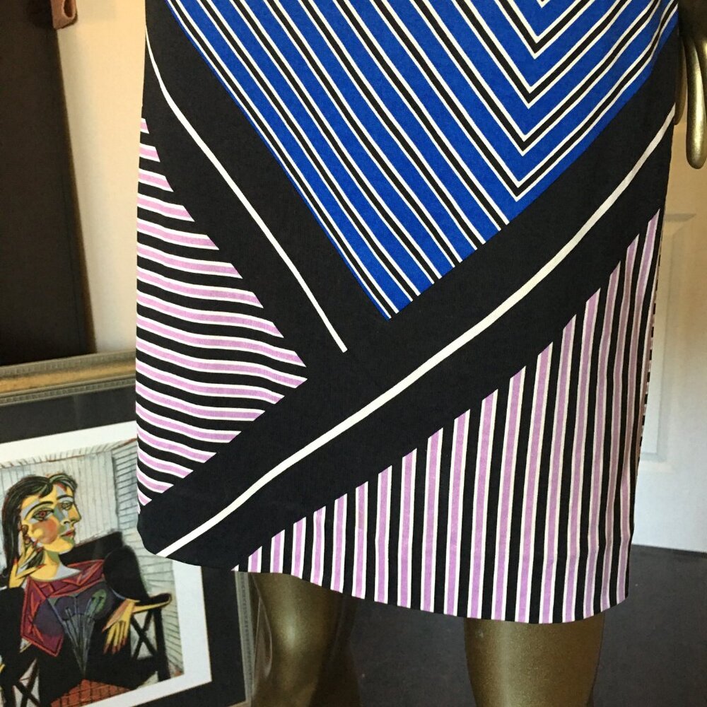 DIANE VON FURSTENBERG "Ruri" Striped Shift Dress - Picture 8 of 11